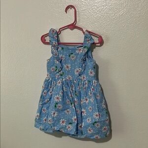 Casual Blue and White Dress